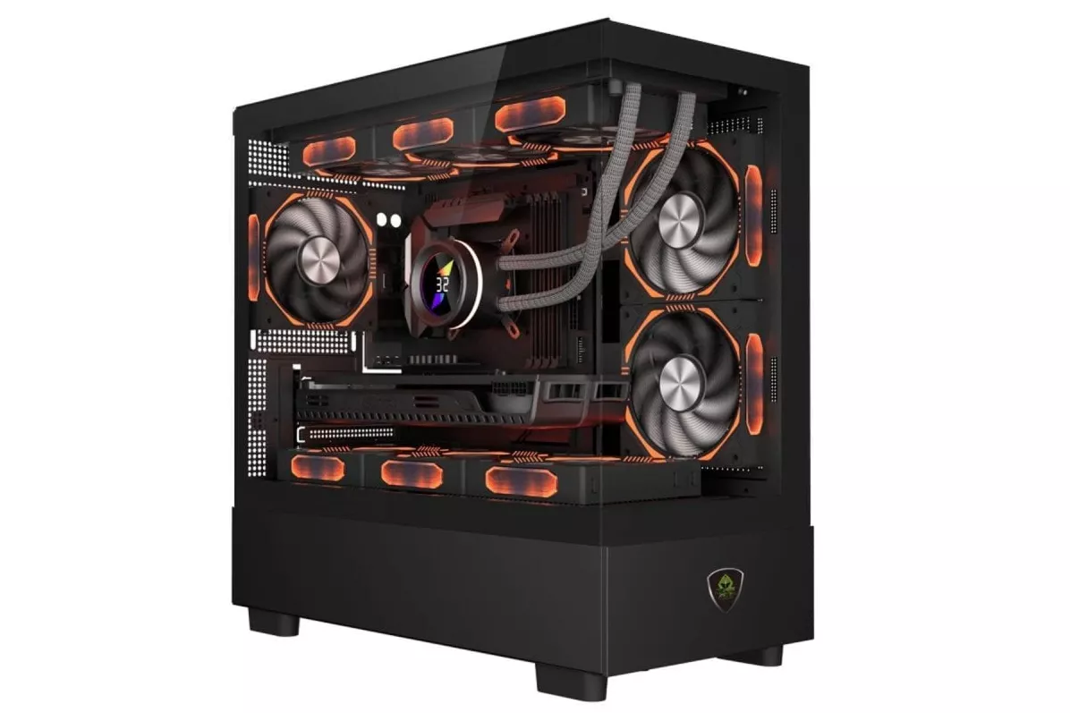 Torre Keep Out XC-301 Glass Negro ARGB Micro ATX/ITX Vidrio templado Ventilador 420mm GPU