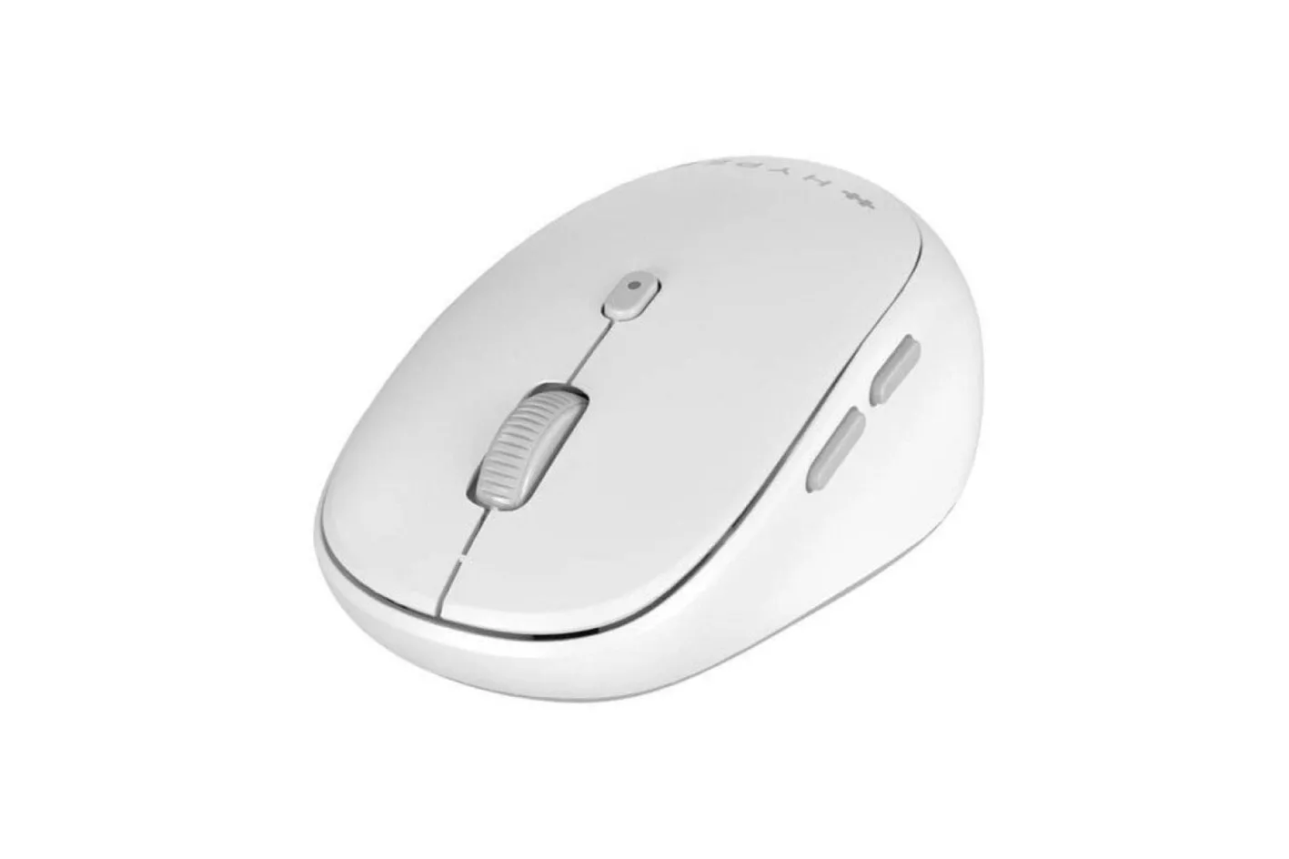 Ratón HYPER HS2100GL Bluetooth 2400 DPI 6 Botones Gris Blanco Multidispositivo