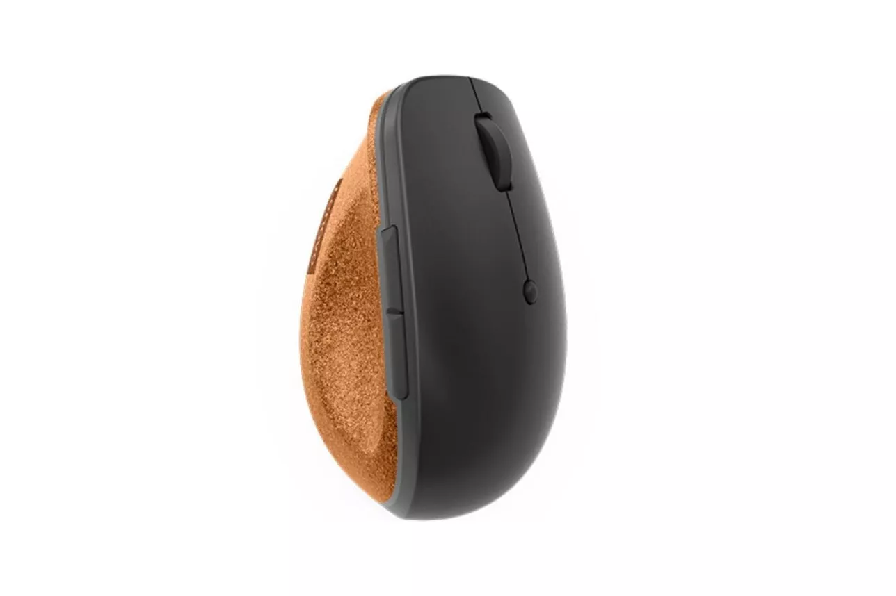 Ratón Lenovo Go Vertical Inalámbrico 2400 DPI 6 Botones Ergonomía Mano Derecha Gris