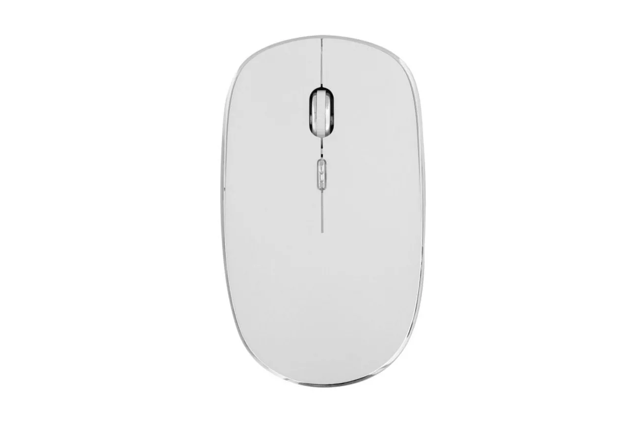 Ratón T'nB MWRUBBY1 Inalámbrico 1600 DPI Ambidextro Clic Silencioso Plata/Blanco