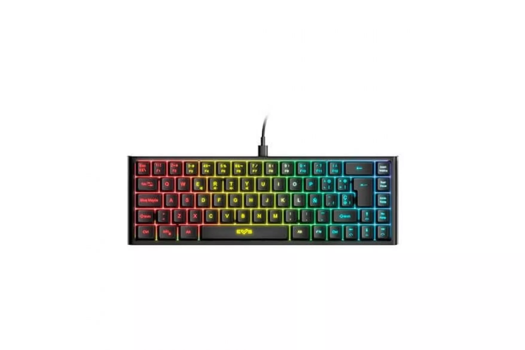 Teclado Energy Sistem ESG K4 Kompact-RGB ISO-ES Negro