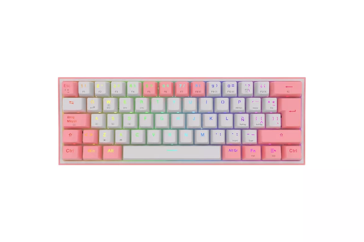 Teclado Redragon Fizz Pro K616 Gaming RGB Switch Red Negro