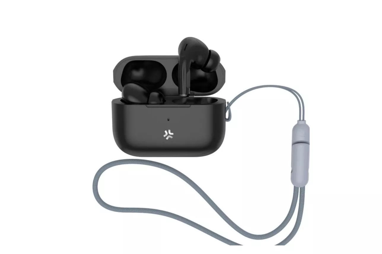 Auricular Celly HARMONYBK Inalámbrico Cancelación Activa de Ruido USB-C Negro