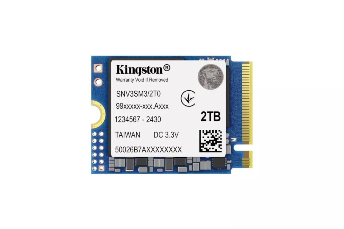 SSD Kingston NV3 2TB M.2 2230 PCIe 4.0 NVMe 3D NAND 6000MB/s 5000MB/s