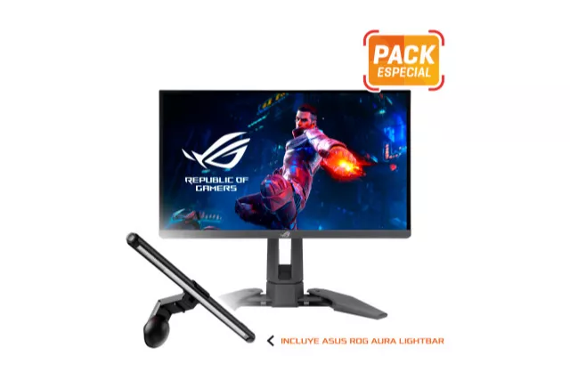 Asus ROG Swift Pro PG248QP + ROG Aura LightBar - Pack monitor + Barra de luz