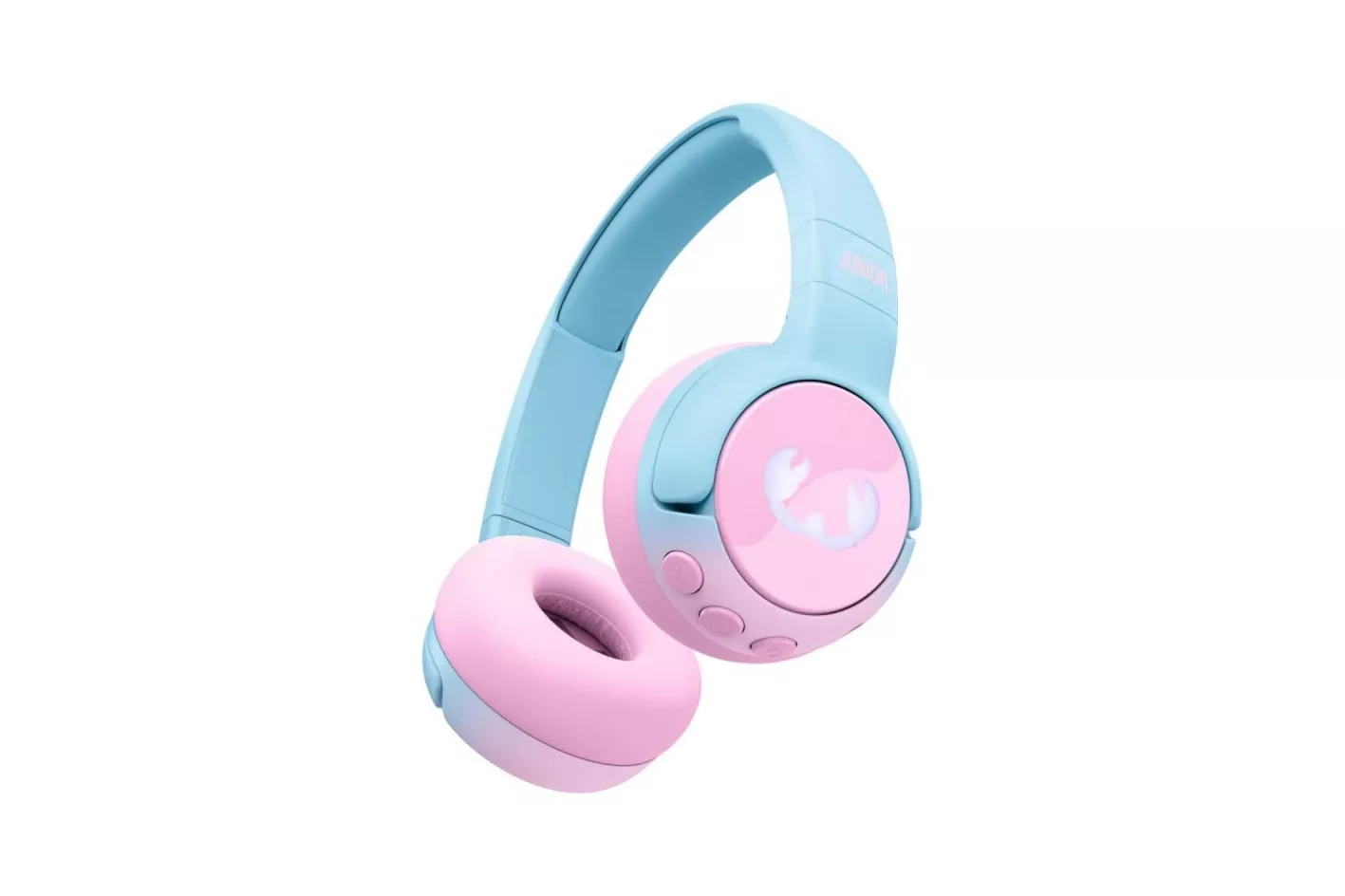 Auricular Fresh 'n Rebel Code Junior Wireless Supraaural Bluetooth 5.4 Infantil Retroiluminado Azul Rosa 85dB 48h USB-C Plegable