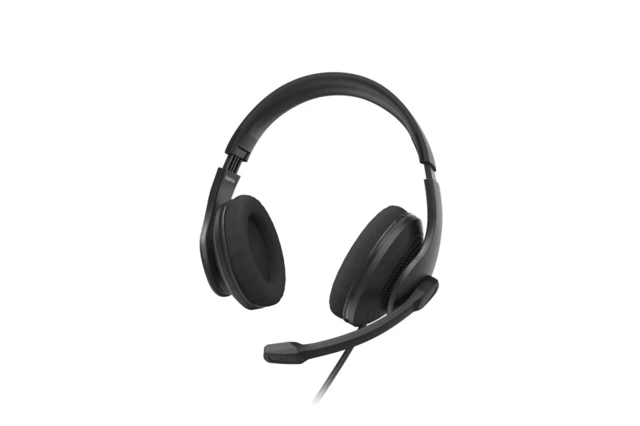 Auricular Hama HS-USB300 V2 Binaural USB Circumaural Micrófono Boom 2m Negro