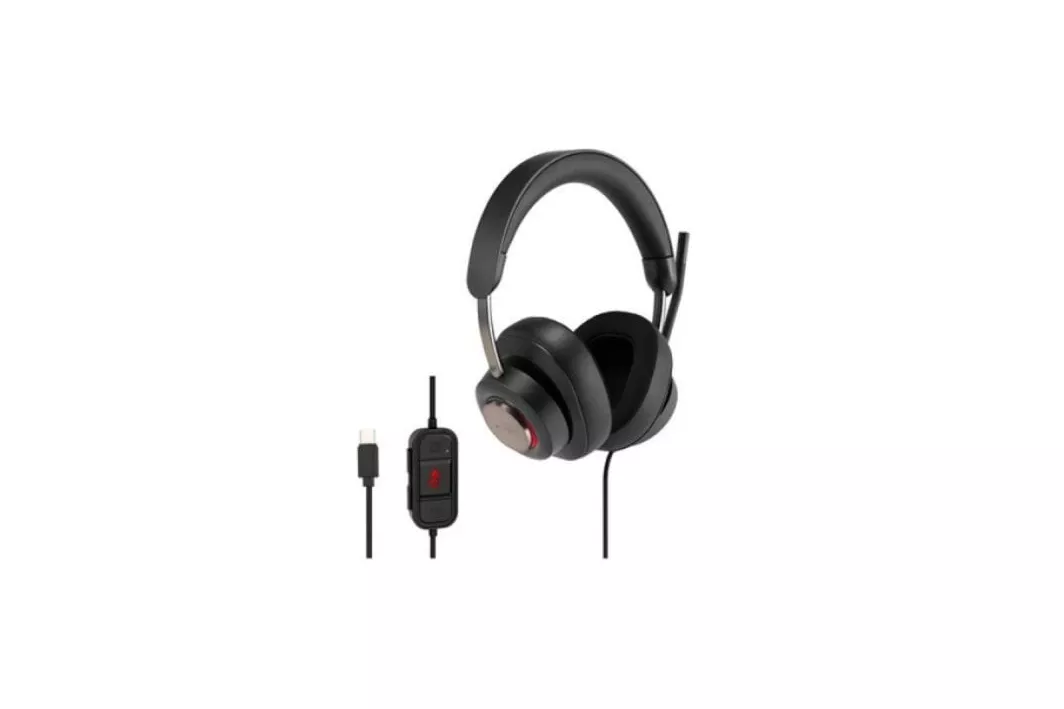 Auricular Kensington H2000 USB-C Cancelación de Ruido 40mm Mic Boom Negro Oficina