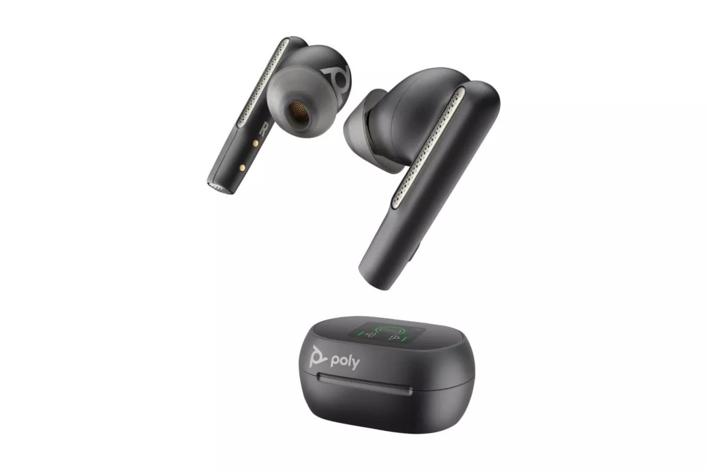 Auricular Poly Voyager Free 60+ UC M Bluetooth USB-C BT700 Estuche Pantalla Táctil Negro