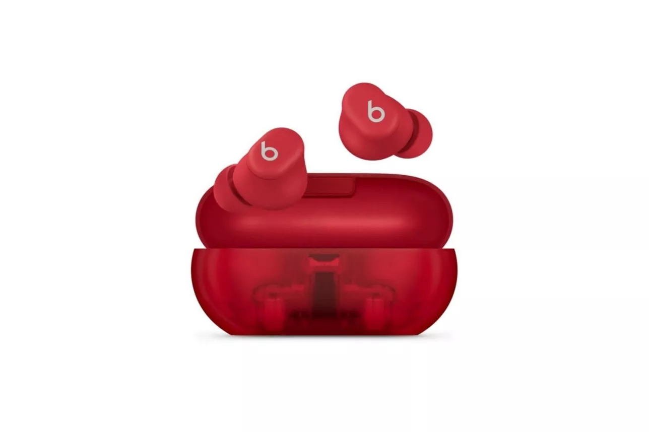Auricular True Wireless Beats Solo Buds Rojo Transparente TWS Bluetooth Micrófono Intraurales