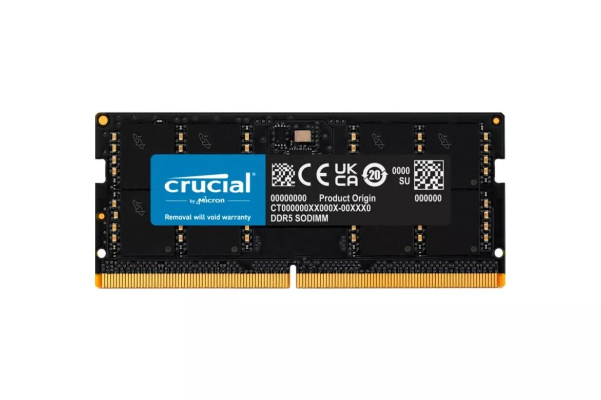 Módulo RAM Crucial CT64G56C46S5 64GB DDR5 5600MHz SO-DIMM 262 pines ECC portátil