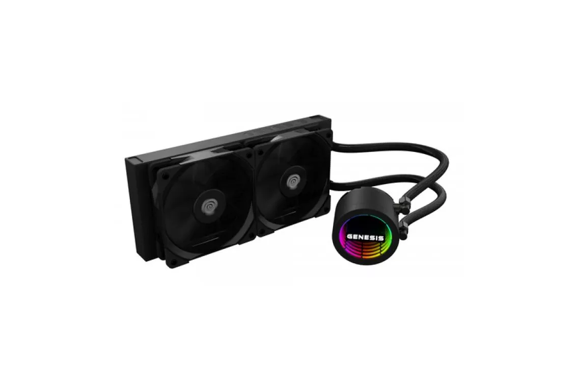 Kit refrigeración líquida Genesis NLG-2318 2 ventiladores Negro alto rendimiento