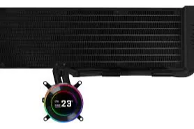 Kit Refrigeración Líquida CPU AIO Lian Li HydroShift II LCD 360 Negro - 360mm S/Ventiladores