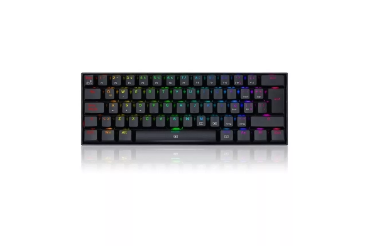 Teclado mecánico Redragon Dragonborn compacto 60% layout ES RGB cable desmontable