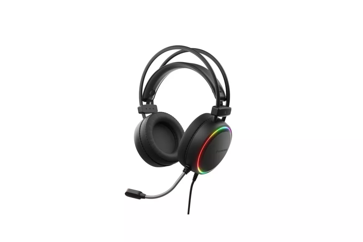 Auriculares Genesis con cable, micrófono, drivers 50 mm, iluminación RGB y color negro