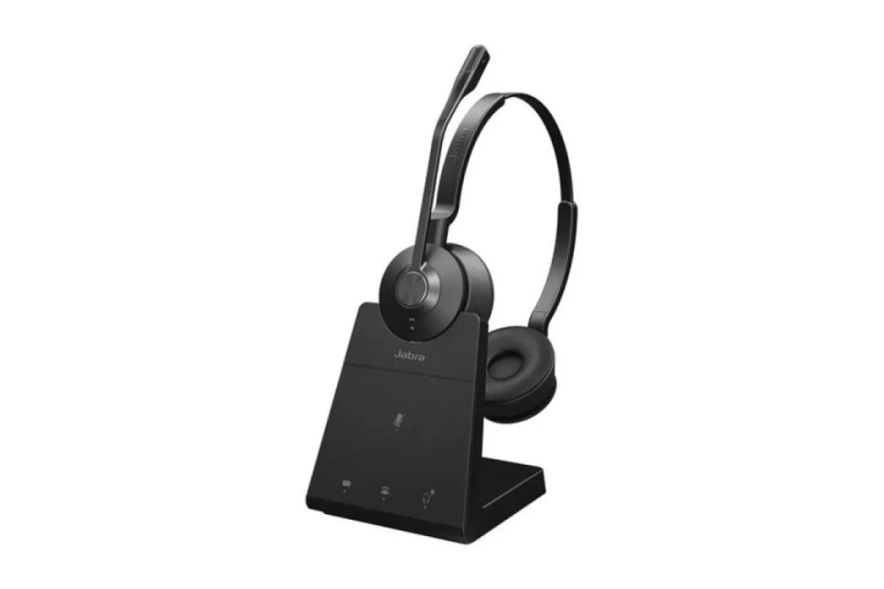 Auriculares Jabra inalámbricos DECT con micrófono boom, protección auditiva y 150m alcance