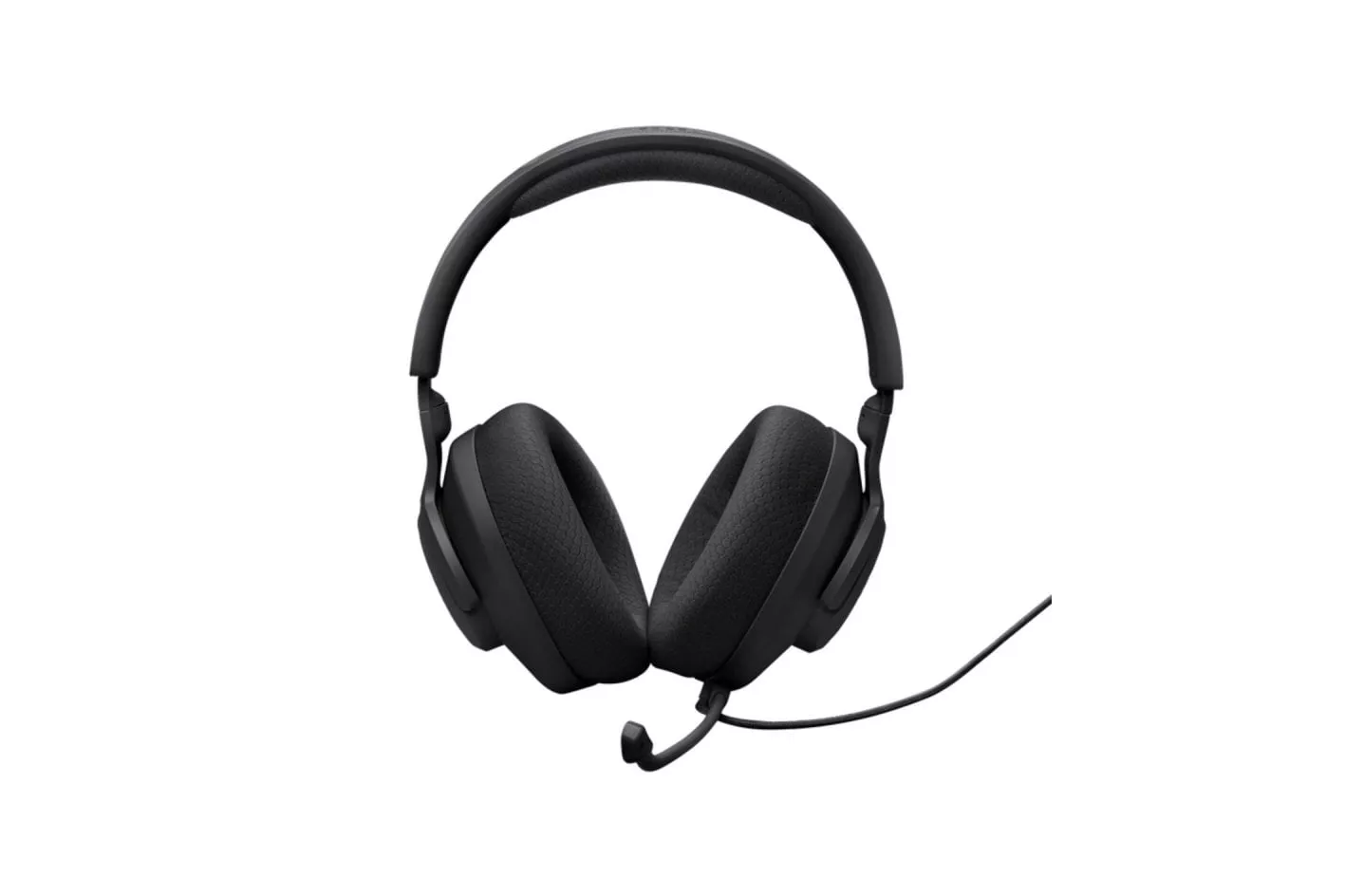 Auriculares JBL con cable Quantum 100M2 sonido envolvente, micrófono desmontable y negro