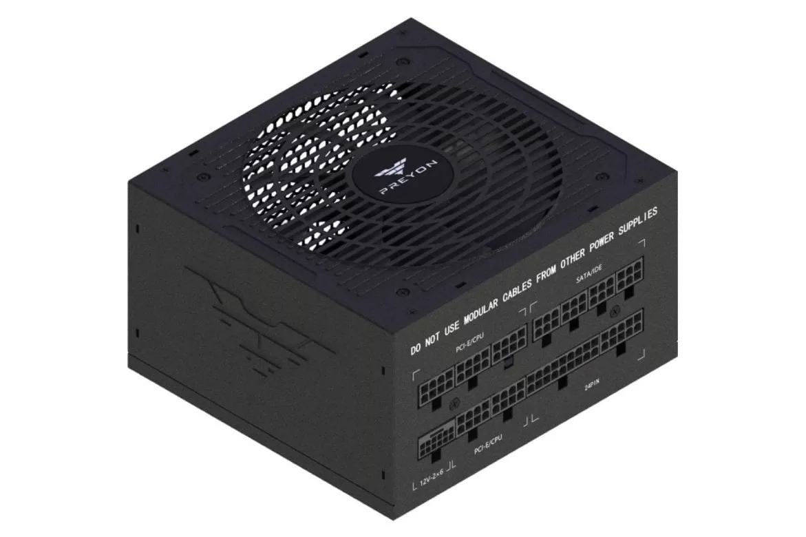 Fuente de Alimentación PREYON 850W 80 PLUS Gold Eagle Power Gaming PSU Modular ATX 3.1 Japonesa
