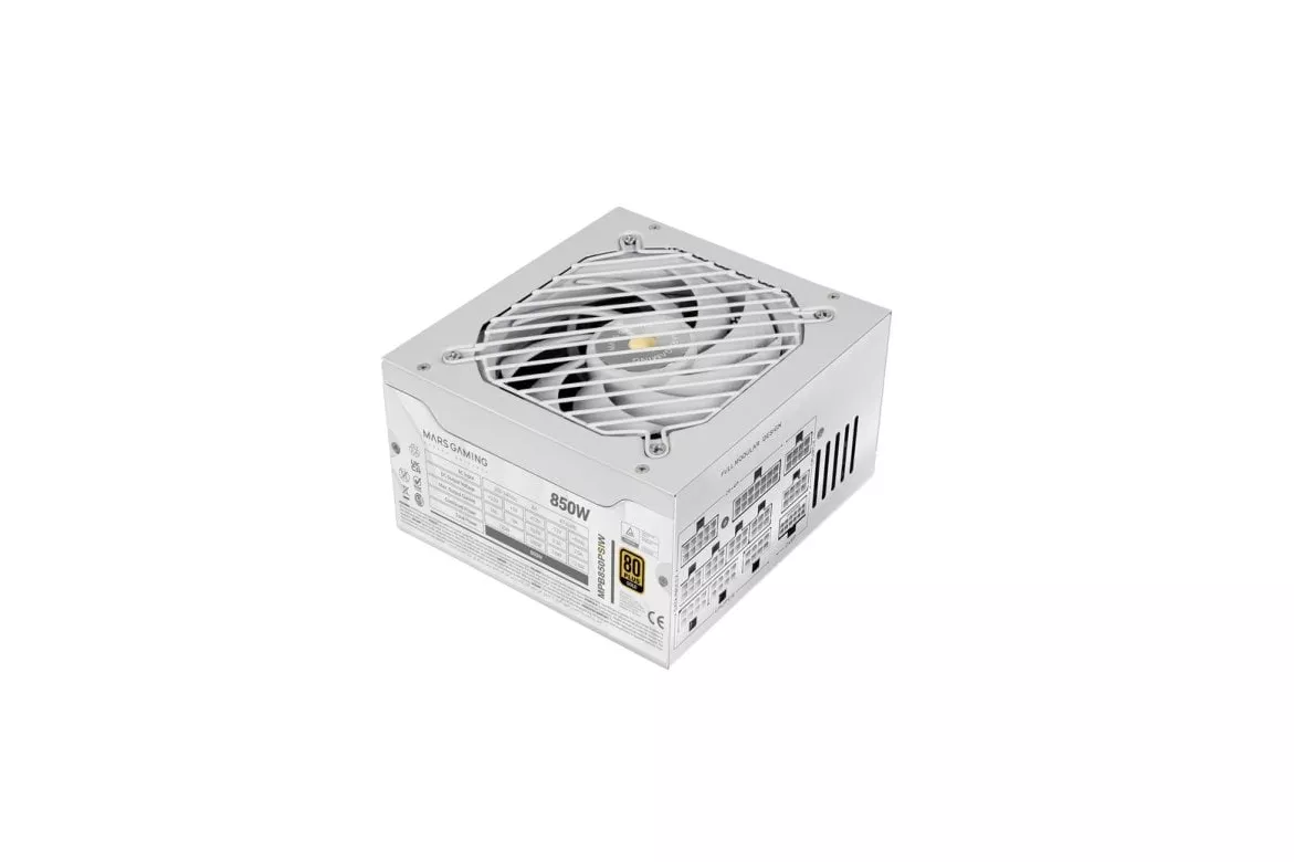 Mars Gaming Mpb850psi Fuente Alimentación Full Modular Atx 850w 10 Años Garantía 80plus Gold Blanco