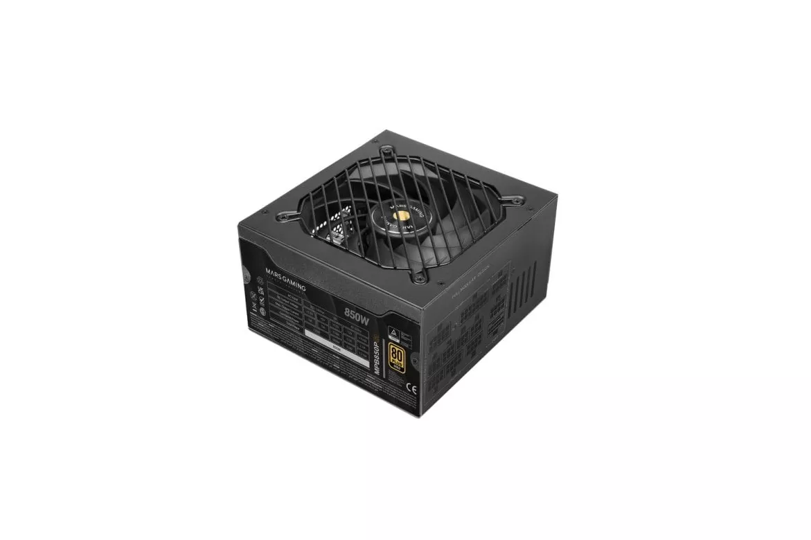 Mars Gaming Mpb850psi Fuente Alimentación Full Modular Atx 850w 10 Años Garantía 80plus Gold Negro