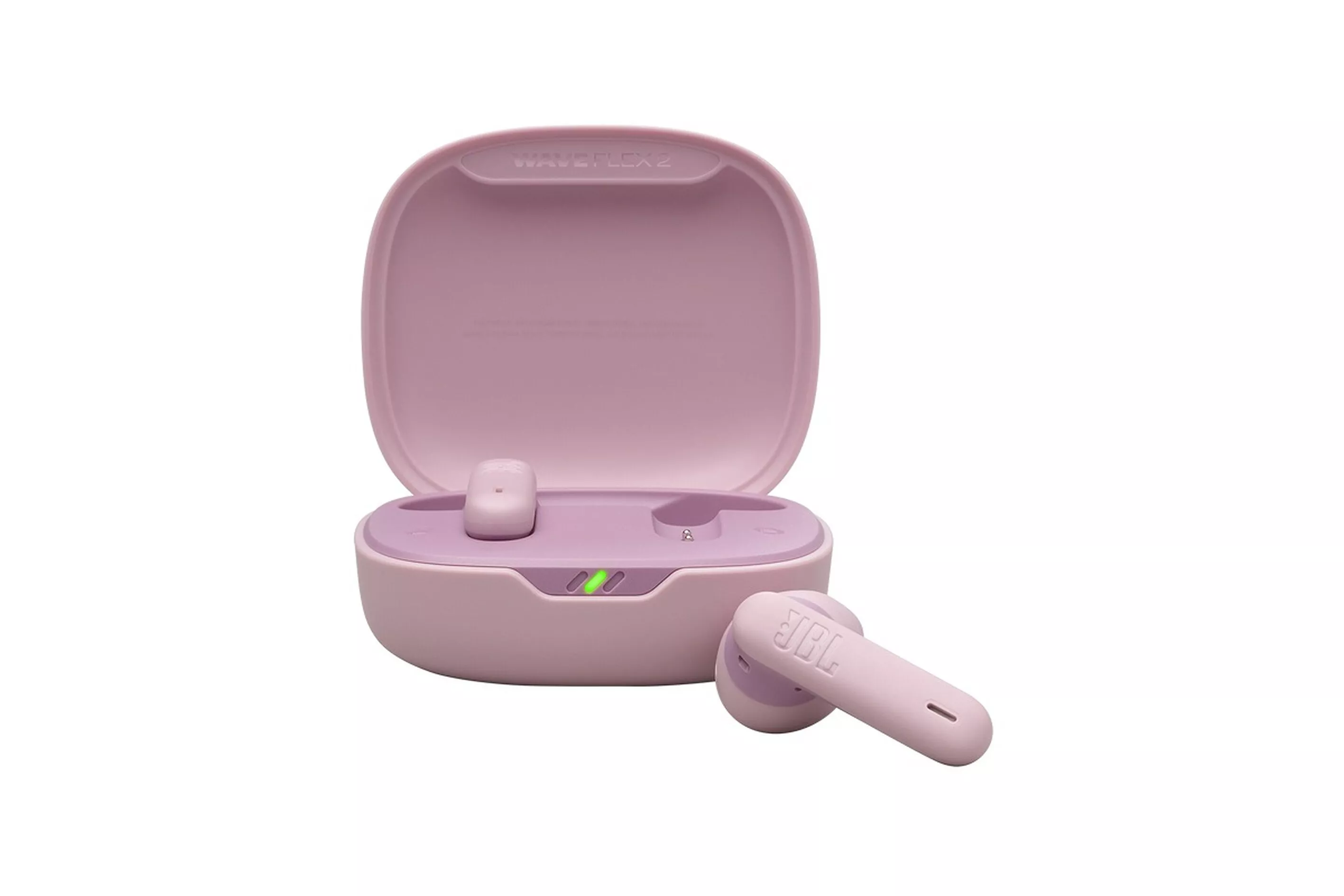 Auriculares JBL inalámbricos Bluetooth 5.3 con micrófono y Pure Bass en color rosa