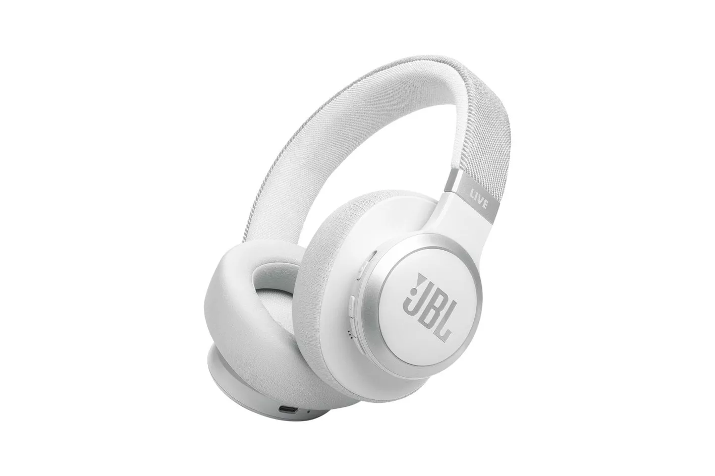 Auriculares JBL inalámbricos bluetooth con Cancelación de Ruido adaptativa, Micrófono y Blanco
