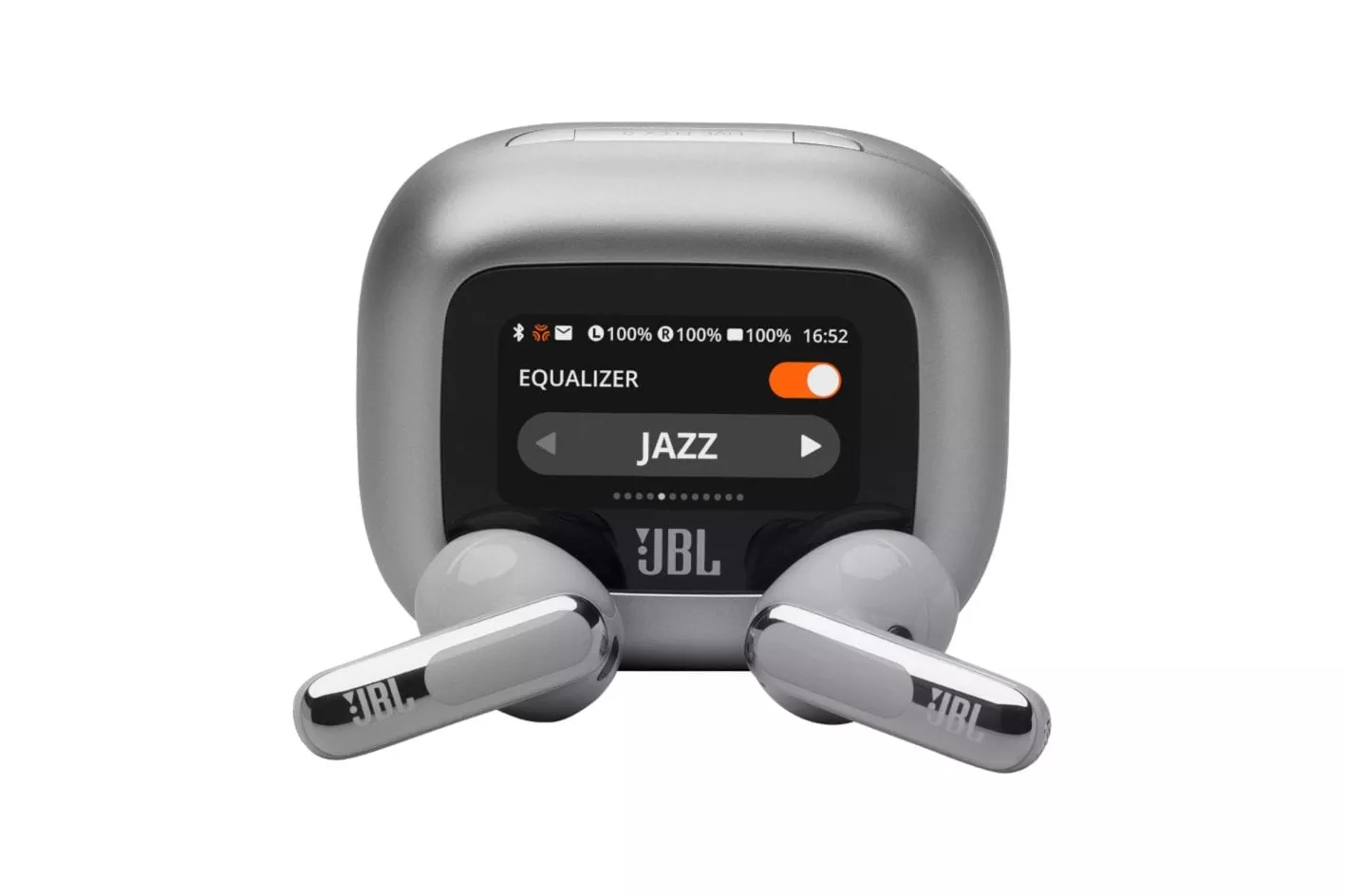 Auriculares JBL inalámbricos bluetooth con Cancelación de Ruido, Micrófono y Plata