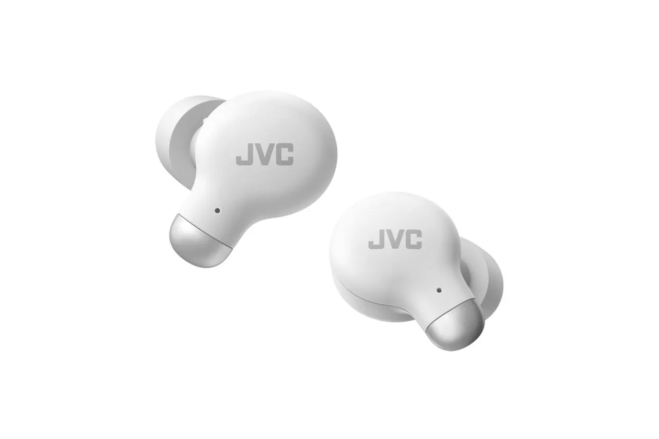 Auriculares JVC inalámbricos True Wireless Bluetooth con micrófono, blanco