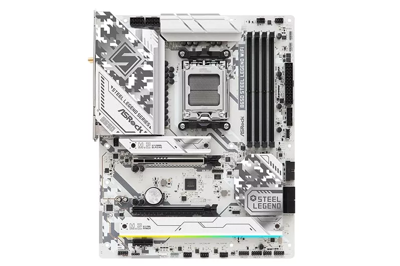 Placa Base Asrock B650 ATX AM5 Steel Legend WiFi 6E DDR5 192GB M.2 RAID RGB