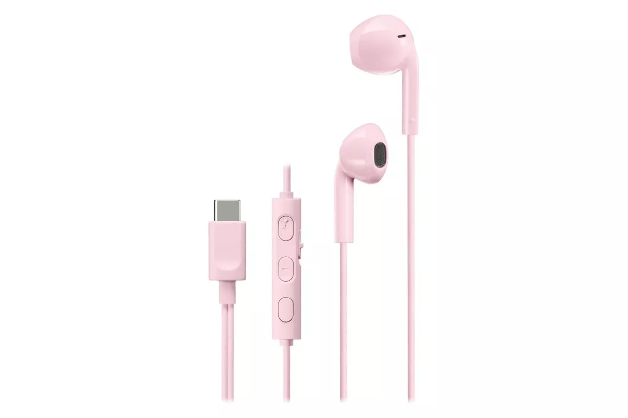 Auricular JVC HA-FR17UC-P USB-C DAC integrado Micrófono Neodimio 10.7mm Rosa