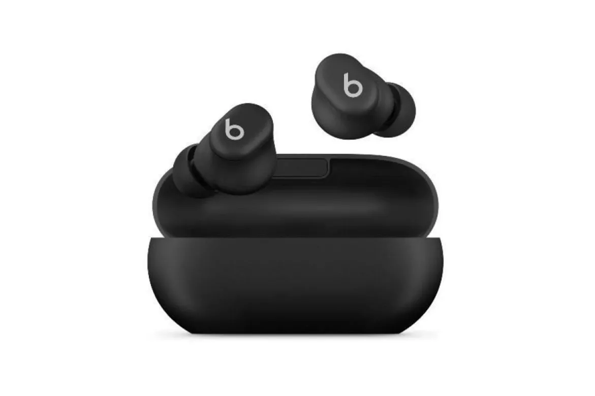 Auriculares Apple Beats Solo Buds inalámbricos Bluetooth con cancelación de ruido micrófono negro