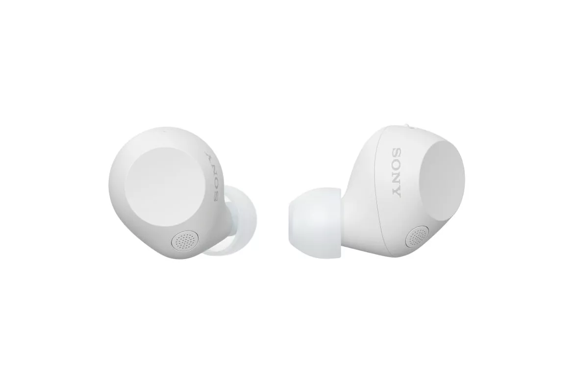 Auriculares Sony inalámbricos True Wireless Bluetooth con Cancelación de Ruido, Micrófono y Blanco
