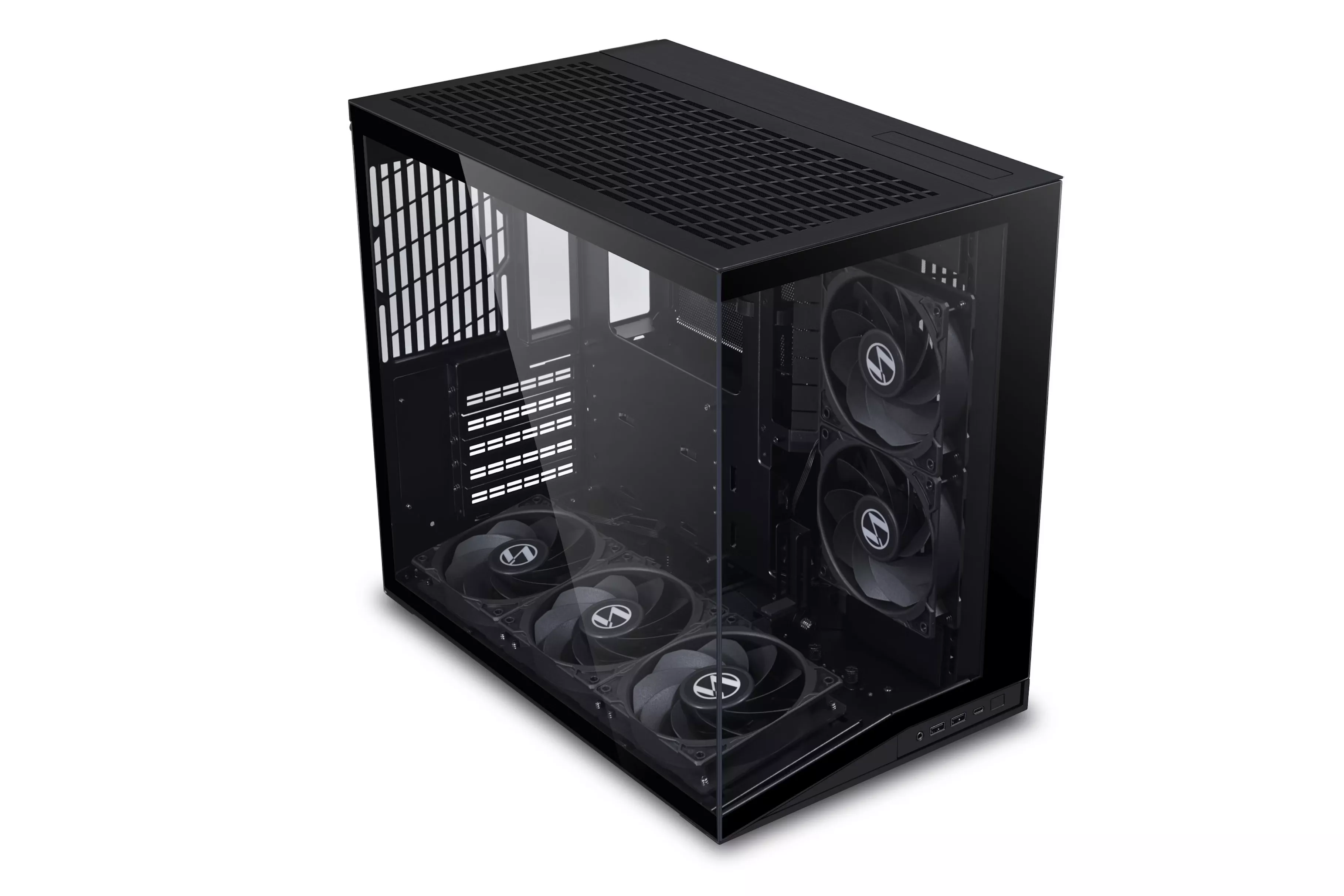 Caja ATX Lian Li O11 Mini V2 Flow Negro