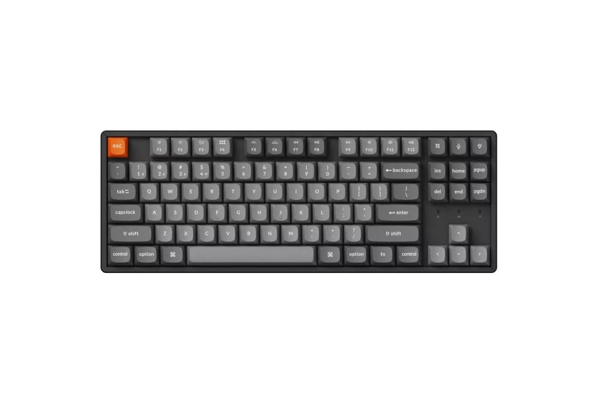 Keychron K8 Max QMK Teclado Mecánico Inalámbrico Bluetooth Multidispositivo Switch Red Gris