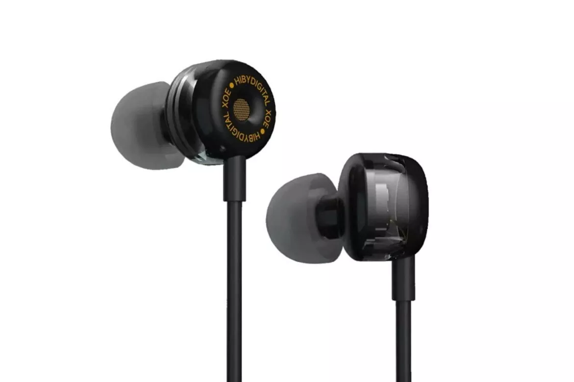 Auriculares HiBy con cable USB-C/3.5mm DAC Carbono Diamante ligeros Hi-Res Sound