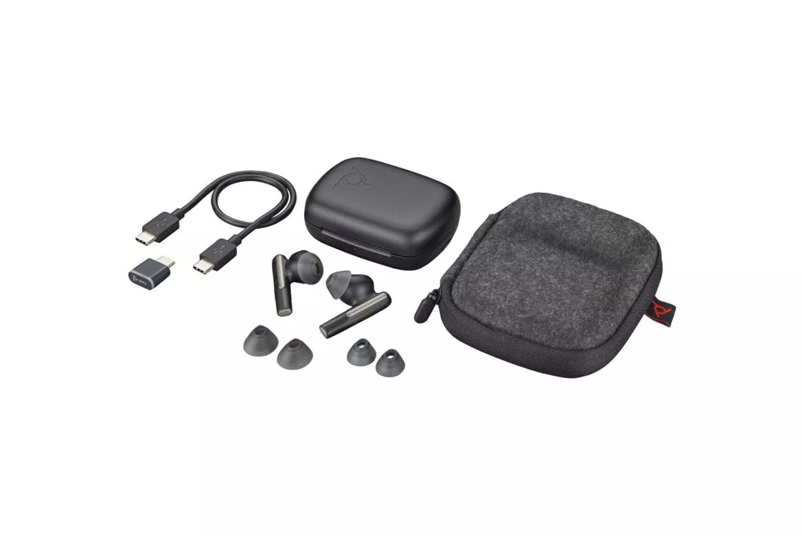 Auriculares HP inalámbricos Bluetooth 5.3 con micrófono, intrauriculares, negro, BT700 USB-C