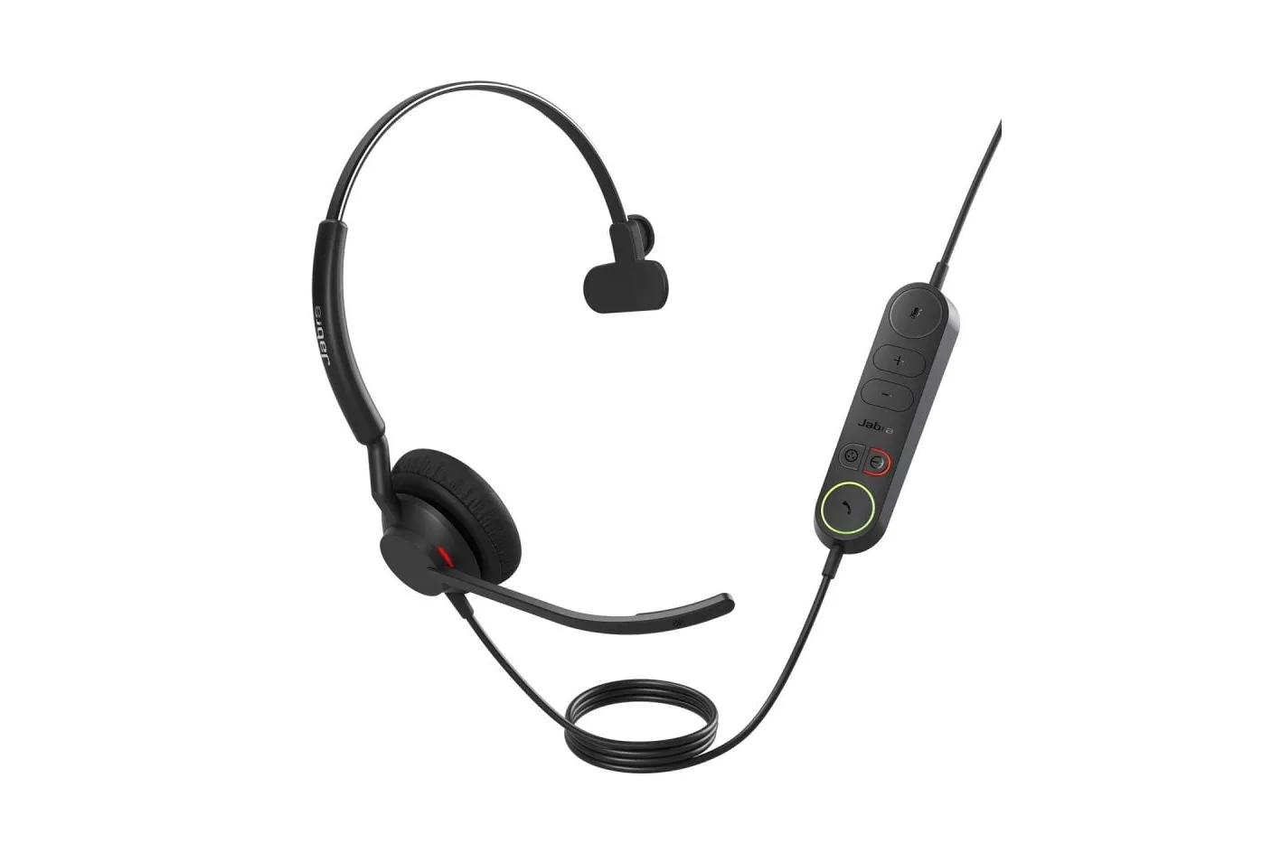 Auriculares Jabra con cable USB Type-C, micrófono dual y protección auditiva, negro