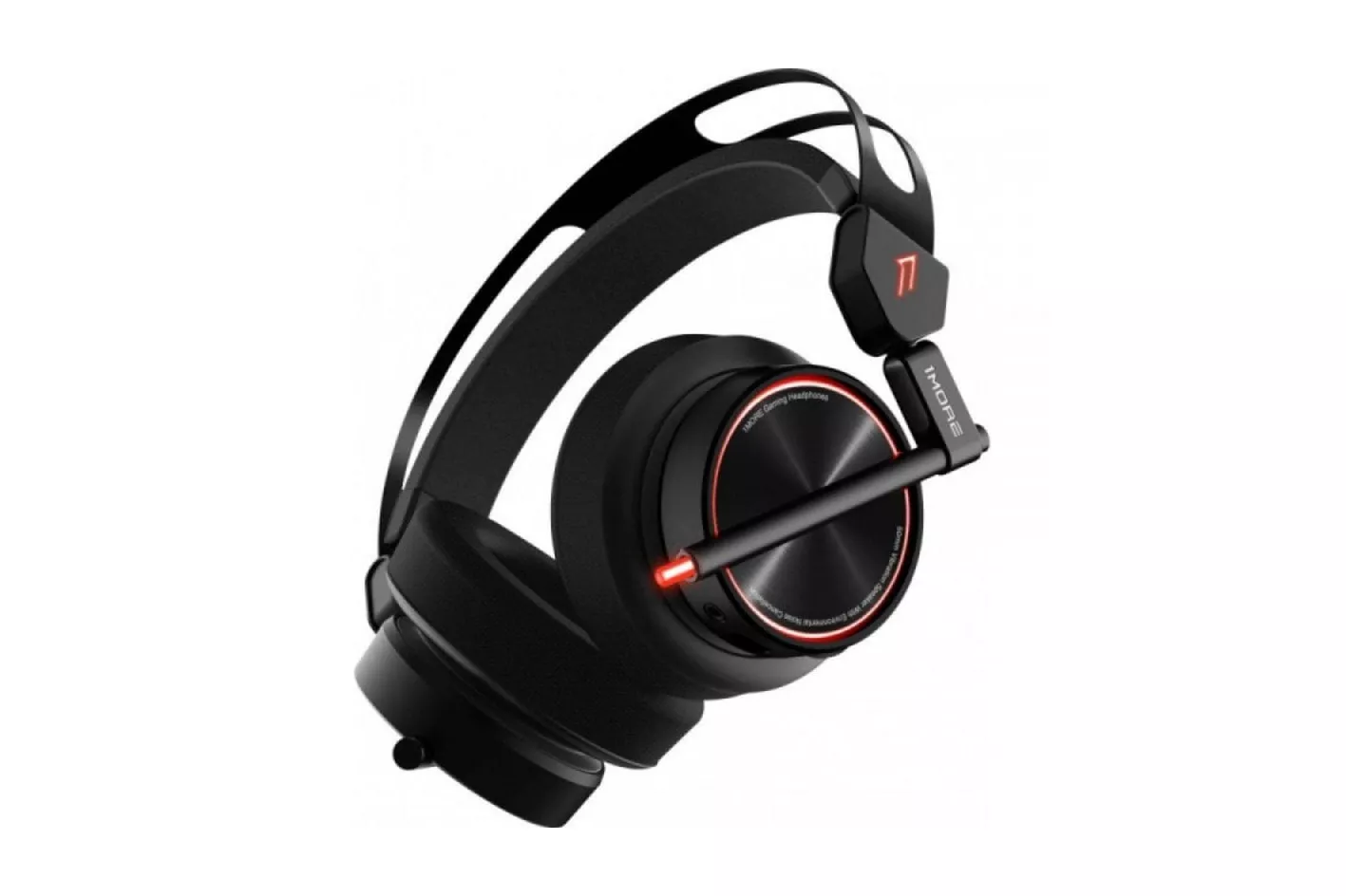 Auriculares 1MORE con cable, cancelación de ruido, micrófono y USB en negro