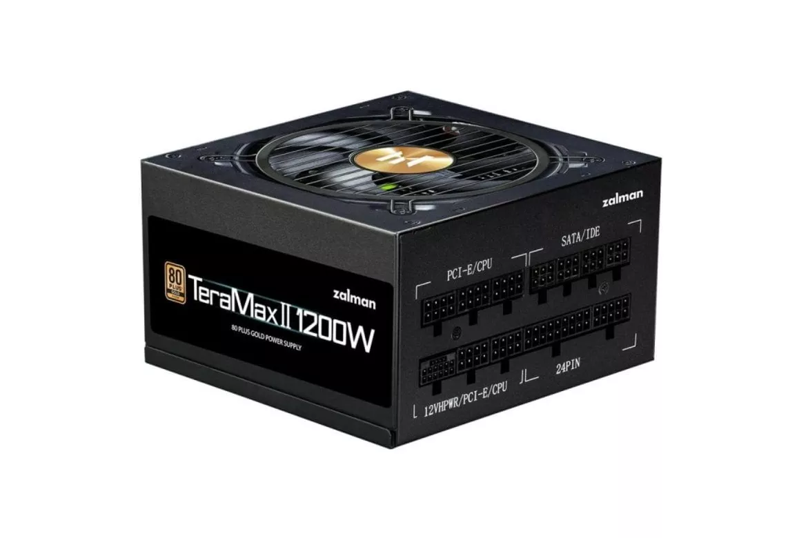 Fuente de Alimentación Zalman 1200W 80 Plus Gold Eficiencia Alta TeraMax TMX2 Modular Protecciones Avanzadas