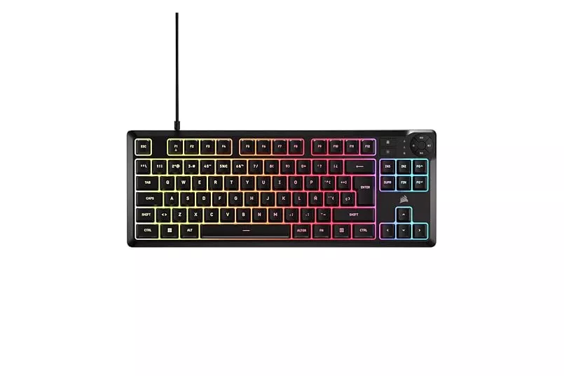 Teclado Corsair K55 Core TKL ISO-ES RGB Negro