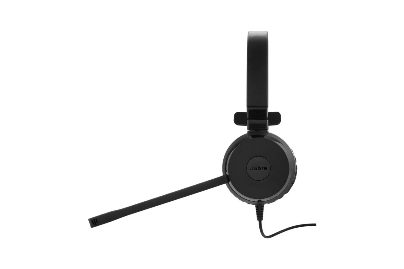 Auriculares Jabra con cable USB cancelación de ruido micrófono boom negro oficina