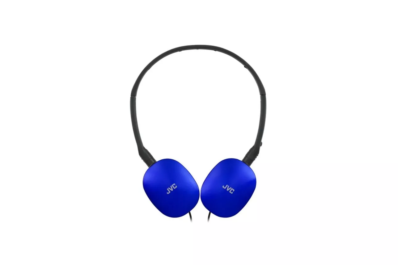 Auriculares JVC con cable con micrófono, diadema ajustable y sonido Hi-Fi Azul