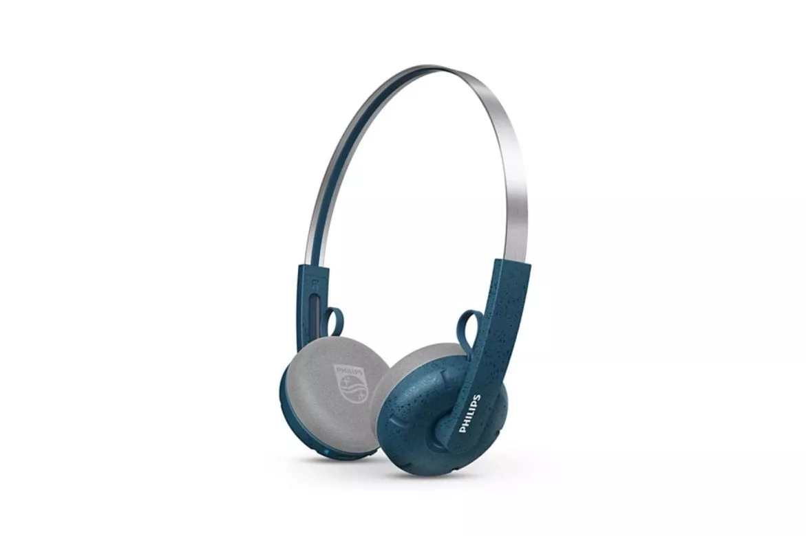 Auriculares Philips inalámbricos Bluetooth 5.4 con micrófono integrado y color verde azulado