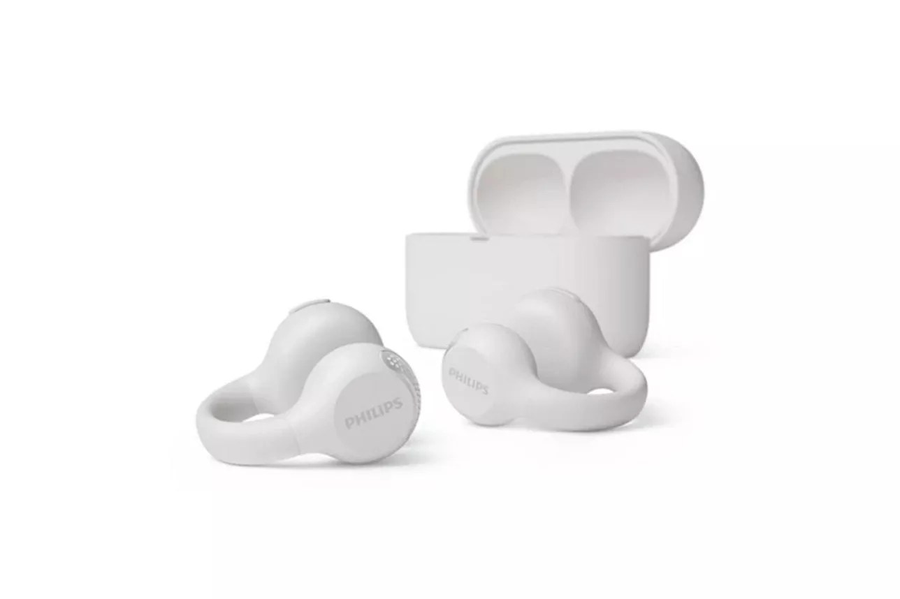Auriculares Philips inalámbricos TWS Bluetooth 5.4 con micrófono, blancos, resistentes al sudor