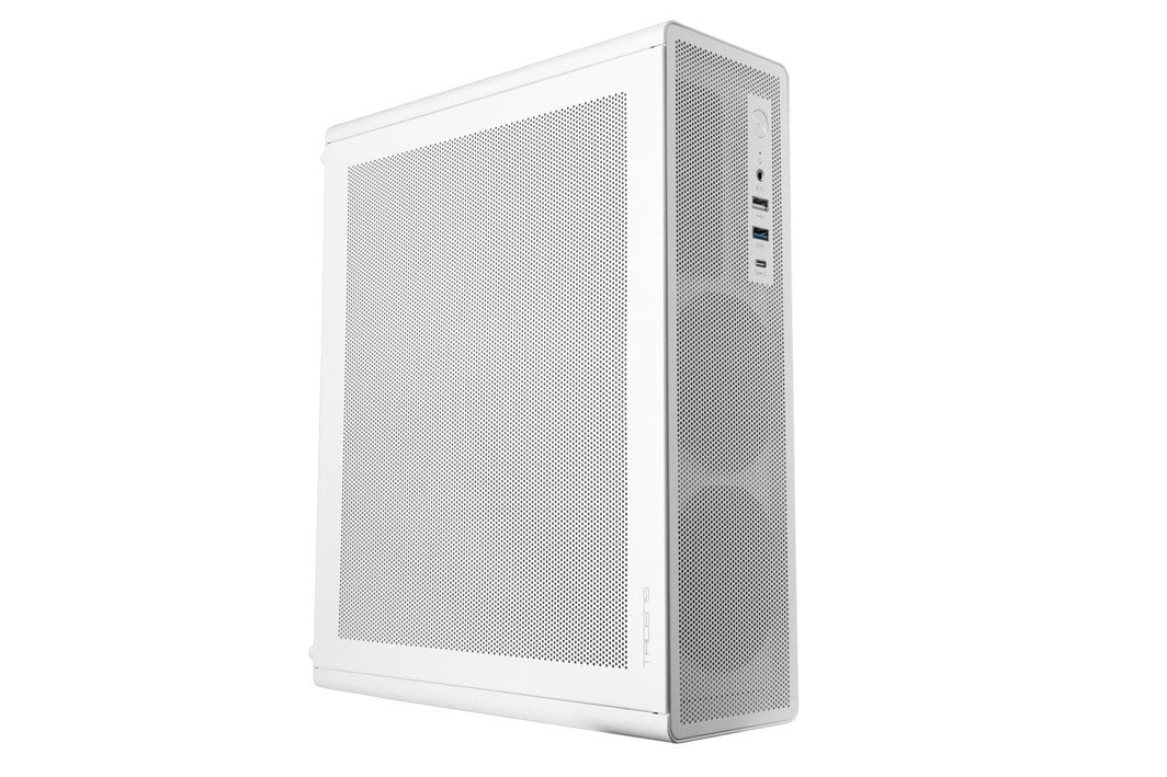 Case PC Tacens AEROSLIM500 – MicroATX Slim Con Alimentatore TFX 500W, Pannelli Mesh Antipolvere, USB-C E Ventola FDB 90mm, Nero