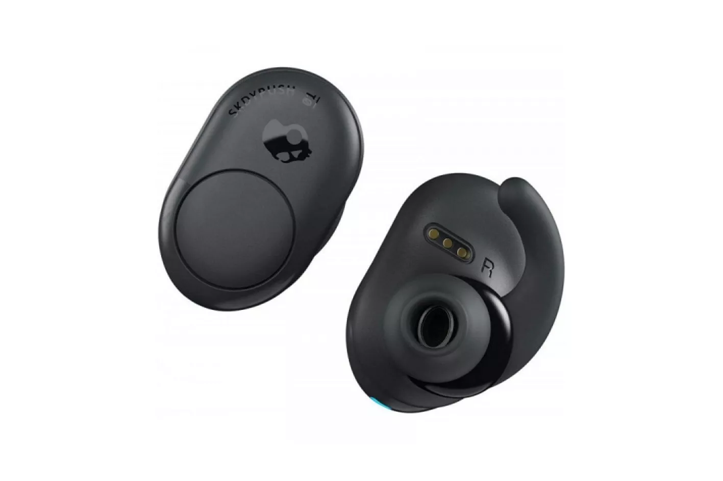 Auriculares Skullcandy inalámbricos Bluetooth con micrófono, resistentes al agua, gris oscuro