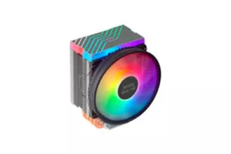 Mars Gaming Mcpu-x4argb Disipador Cpu 220w Tdp 4x Heatpipes Hct Ventilador Pwm Argb 120mm Negro