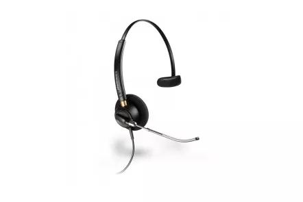 Auriculares Poly con cable Quick Disconnect, micrófono boom, monoaural, negros