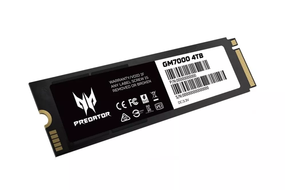 Acer Predator GM7000 4TB SSD M.2 PCIe 4.0 NVME