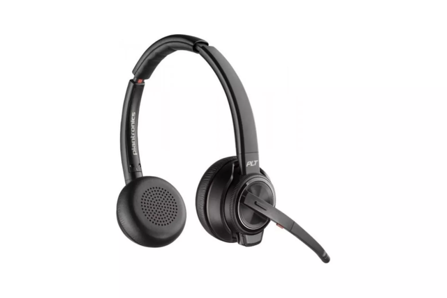 Auriculares Poly inalámbricos DECT Bluetooth con cancelación activa de ruido y micrófono negro